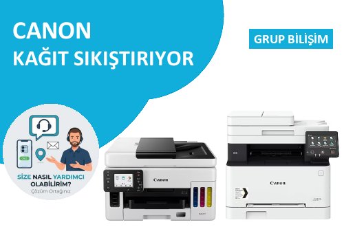 Canon yazıcı kağıt sıkıştırıyor sorunu