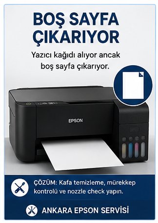 Epson Yazıcı Boş Sayfa Çıkarıyor
