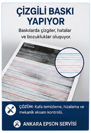 Epson Yazıcı Çizgili Baskı Yapıyor