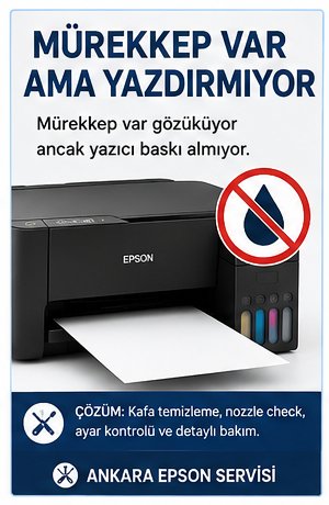 Epson Yazıcı Mürekkep Var Ama Yazdırmıyor