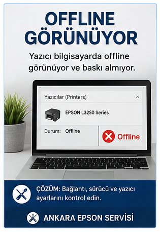 Epson Yazıcı Offline Görünüyor