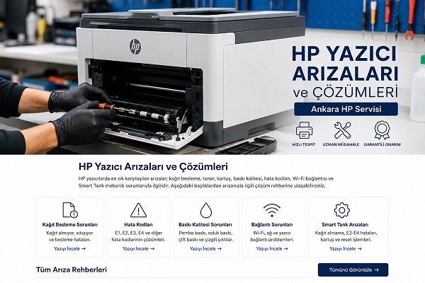 HP yazıcı arızaları Ankara HP Servisi