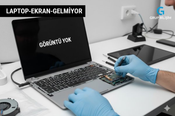 Laptop ekran gelmiyor arızasında ekran paneli kablo ve görüntü hattı kontrolleri