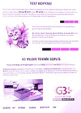 Canon yazıcı silik baskı öncesi