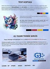 Canon yazıcı tamir sonrası test baskısı