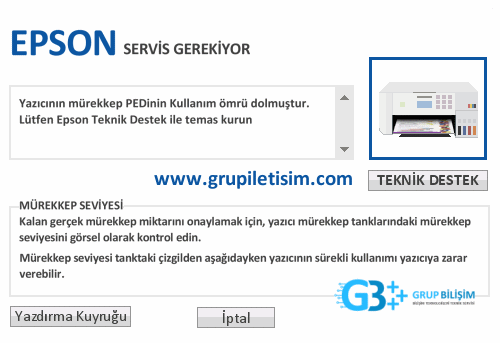 Epson Ped Resetleme - Ped hatası