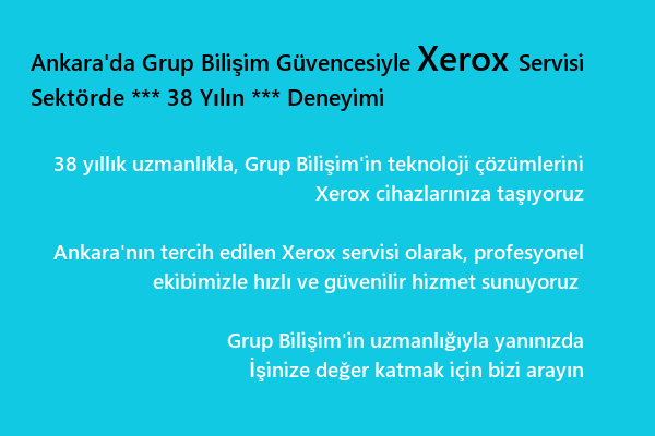 Öveçler Xerox Servisi - Xerox Yazıcı Tamiri